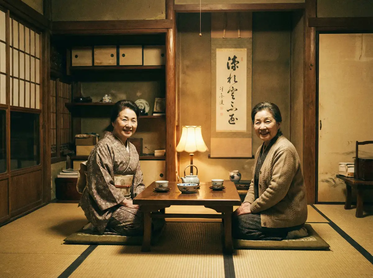 两位优雅的 毛片|毛片自媒体在线播放-高清无码毛片最新入口 在日式茶室中品茶交谈